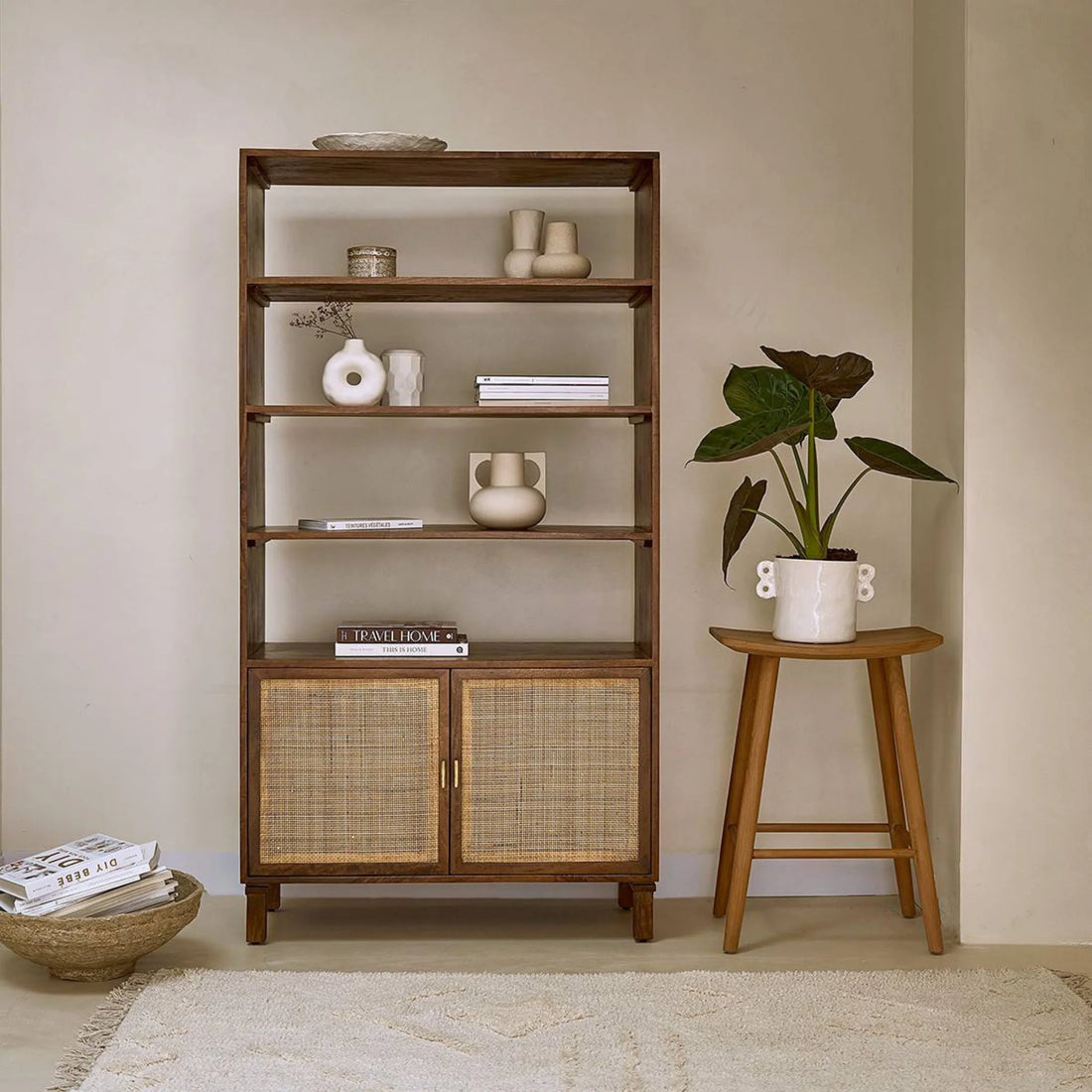 River Stylish Tall Bookcase