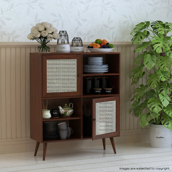 Solstice Storage Cabinets - Walnut