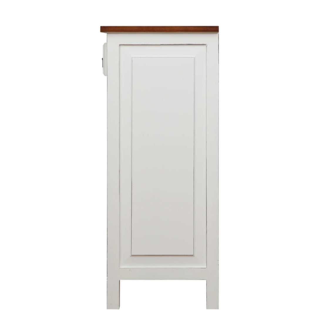 Kisten Storage Cabinet | White & Brown Finish