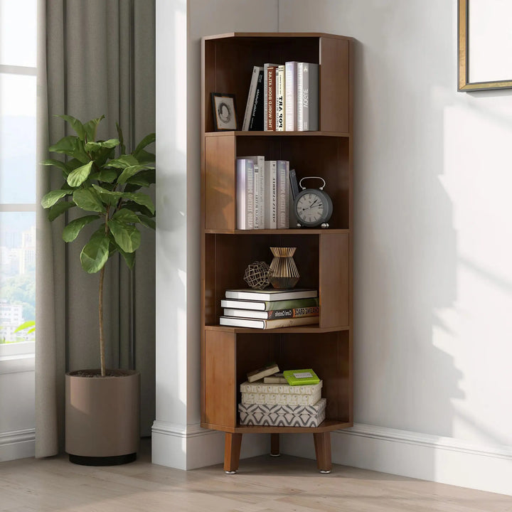 Sage 4-Tier Bookshelf
