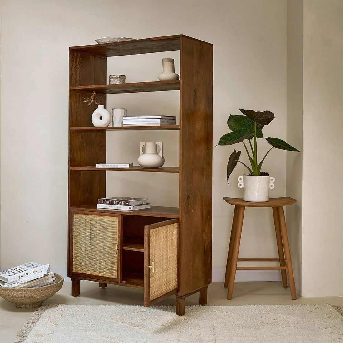 River Stylish Tall Bookcase