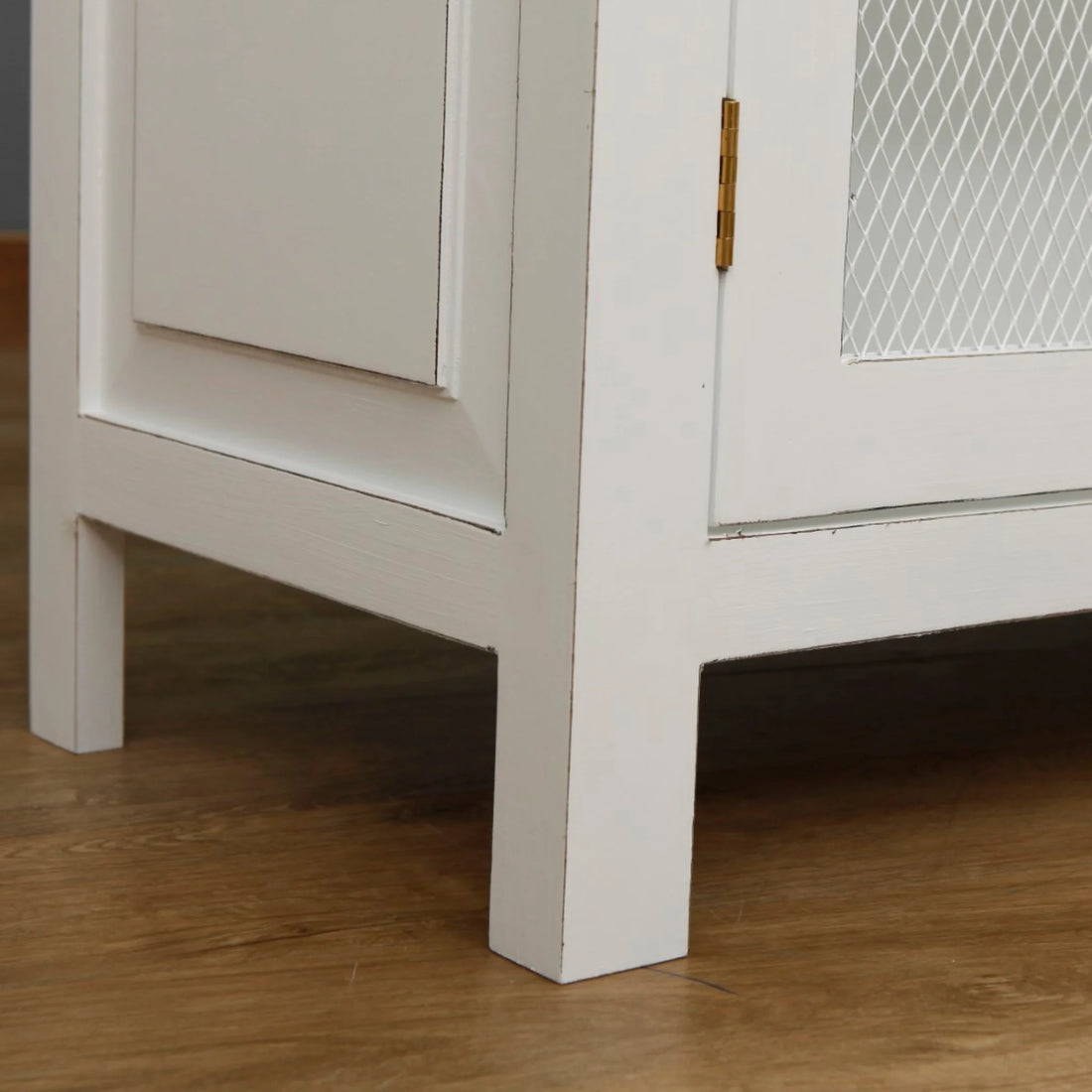 Kisten Storage Cabinet | White & Brown Finish