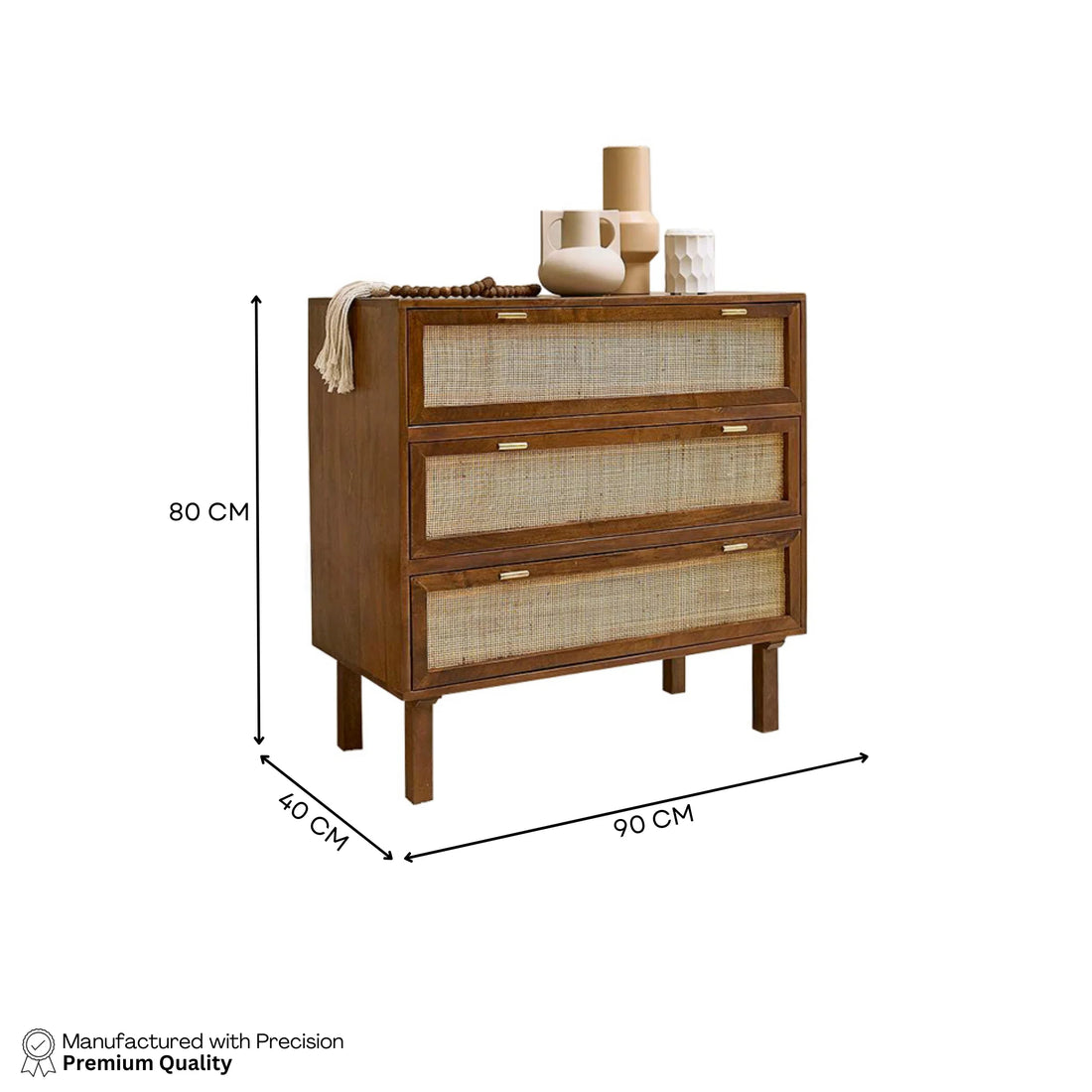 River 3-Drawer Chest of Drawers