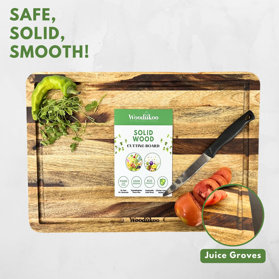 Chopzaar Mango + Sheesham Wood Cutting/Chopping Board