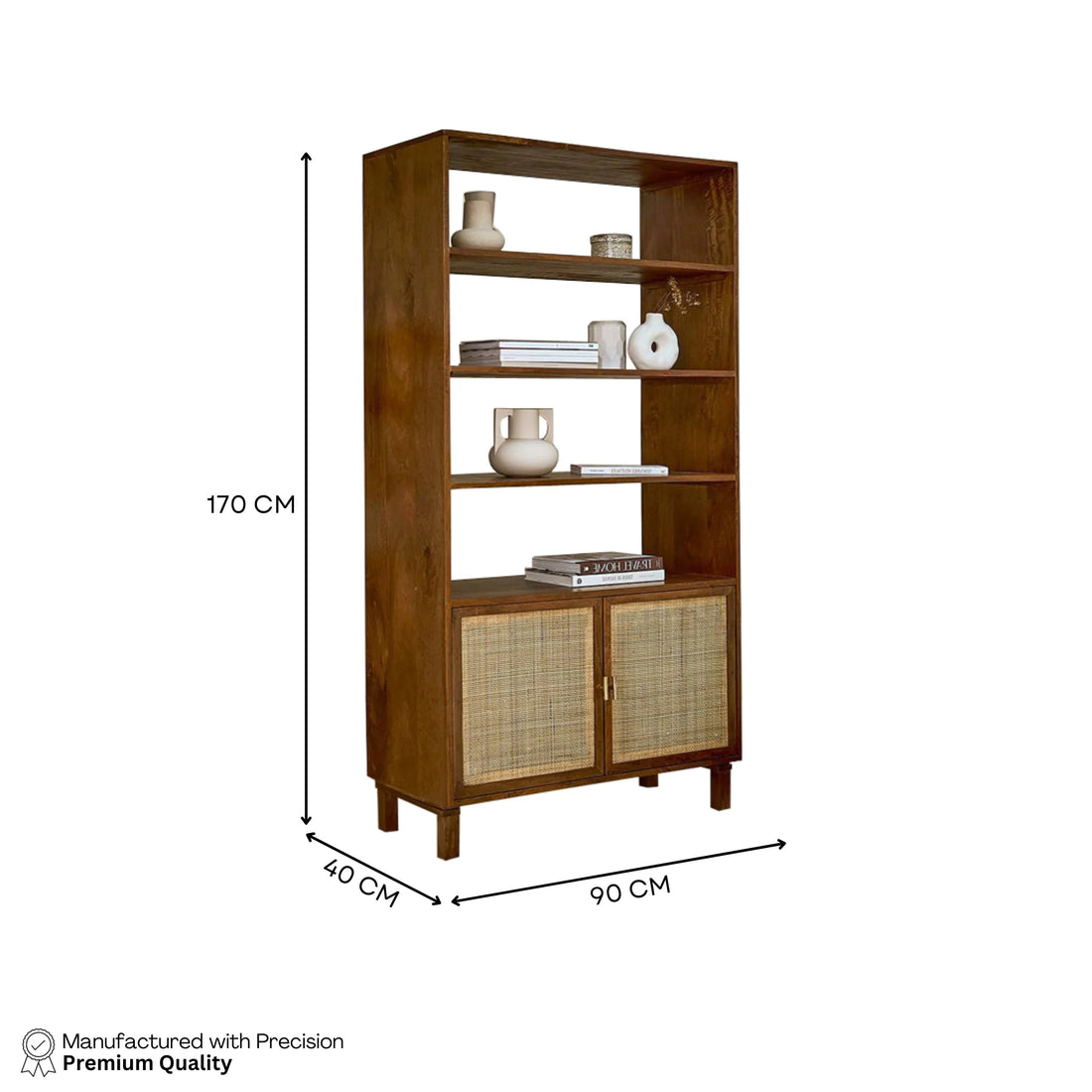 River Stylish Tall Bookcase